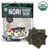 KIMNORI Sushi Nori Seaweed Sheets – 30 Full Size USDA Organic Yaki Roasted Rolls Wraps, Gluten Free, 10 Sheet X 3 Pack