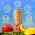 |12 Pack WAVE Organic Sparkling Drink | Low Calorie Drink, Peach Mango Lightly Carbonated | Great Natural Soda