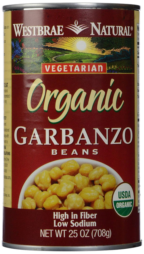 Westbrae Organic Garbanzo Beans-25 oz