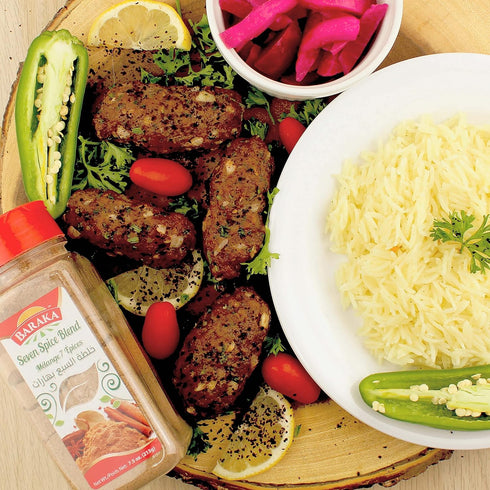 Baraka Seven Spice Seasoning Mix | Authentic Lebanese Baharat Spice Blend, All Natural, No Additives, No Preservatives,