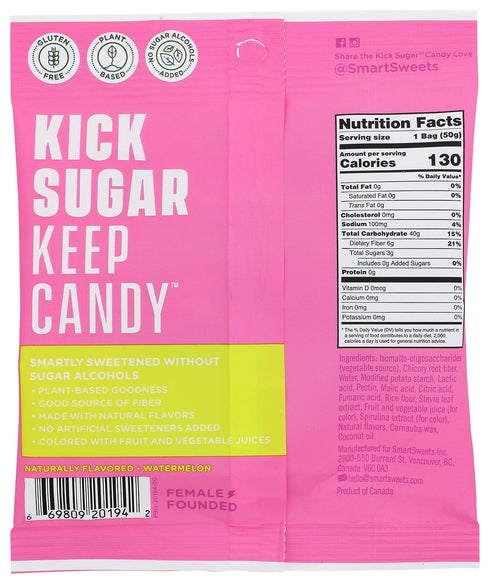Gummy 1.8 Smart Sweets, Sourmelon Bites, Ounce