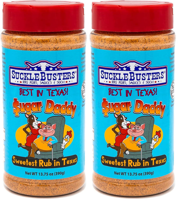 SuckleBusters Sugar Daddy BBQ Rub: Sweet & Savory for Pork, Chicken, Fruits
