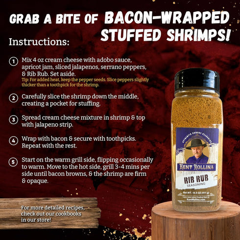 Kent Rollins Rib Rub Seasoning, 13 oz - Gluten Free Cowboy Dry Rub for Ribs & Pork