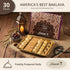 30-Pieces Shatila Food Products Half Ramadan Assorted Fillo Mix Baklava Box, Assorted Baklawa Pastry, Mediterranean