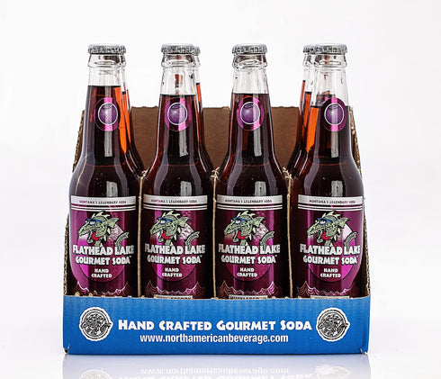 Huckleberry Gourmet Soda - Flathead Lake Flavor