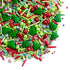 Sweets Indeed Edible Sprinkle Mix, Perfect for Cake Decorations, Baking, Ice Cream, Cookies, 4 oz (Christmas)
