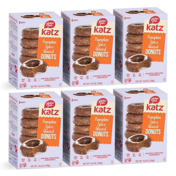 Katz Gluten Free Pumpkin Spice Glazed Donuts.Free of Dairy, Peanuts, Tree Nuts,