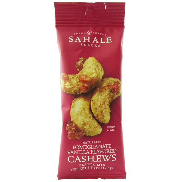 Sahale Snacks Pomegranate Vanilla Flavored Cashews Glazed Mix, 1.5 Ounce (Pack of