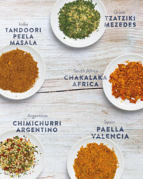Set 5 Set TIMBER TASTE World Spice Gift for Women - Exotic Gourmet Spices from Around the World | Seasoning Gift