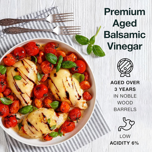 16.9 oz (Pack 1) Masserie di Sant'Eramo Premium Italian Aged Balsamic Vinegar of Modena - Made in Italy, Aceto