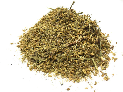 Yarrow Flower Tea, 100% Yarrow Flowers (Achillea Millefolium), All Natural Ayurveda Herb, 1.05oz