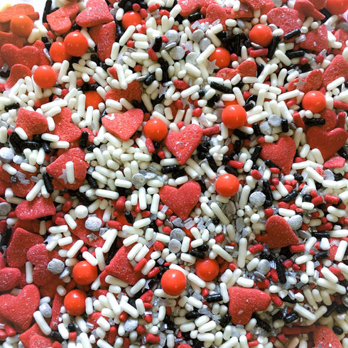 XOXO Hearts Happy Valentine's Day Baking Cupcake Decoration Confetti Sprinkles, 6oz Cake Cookie Ice Cream Donut Jimmies