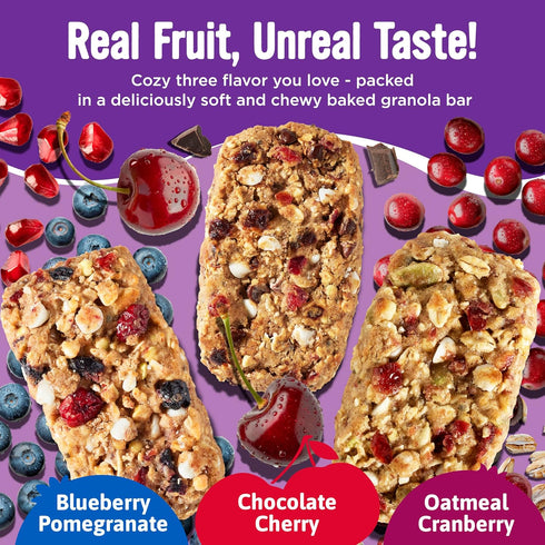 18 Pack Cooper Street Granola Bakes - Soft Baked Oats, Grain & Seeds Breakfast Granola Bars Variety - Nut & Dairy Free