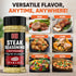 5.5oz Steak Seasoning Pizza Seasoning Blend Mix - Gluten Free & Low Sodium Italian Seasonings for Beef & Ribeye Steaks.