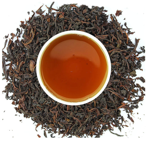 110+ 100% English Breakfast Tea | ORGANIC Ceylon OP grade loose leaf black tea | CRISP, RICH & AROMATIC | Cups |