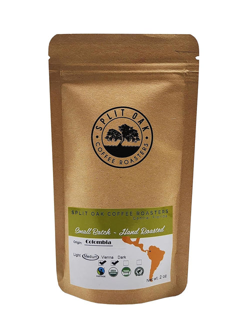 Pack 9 2oz Split Oak Coffee Roasters Gourmet Gift Box Whole Bean Variety Gift Box, Medium Roast Coffees from Around the