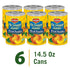 6-Pack, 14.5 oz DEL MONTE No Sugar Added Yellow Cling Sliced Peaches, Canned Fruit, Can