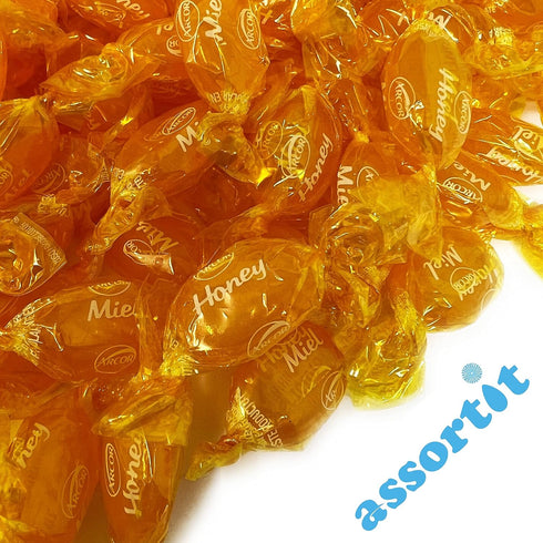 6 lbs 96 oz. Honey Filled Hard Candy - - Honey Flavored Classic Bon Bons Filled with Real Honey - Bulk American Vintage