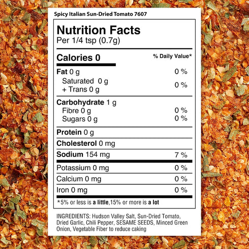 4.6 oz 3 Pack 7607 The Spice Lab Spicy Sun Dried Tomato Italian Seasoning Spice - Gluten Free Blend for Chicken & Fresh