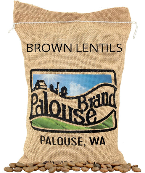 Palouse Brand Certified Glyphosate Residue Free Brown Lentils | 5 LBS |
