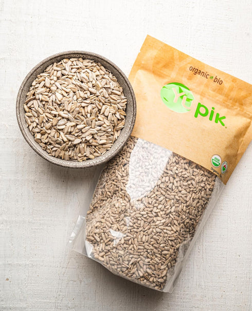 2.2 lb (35.2 oz), Yupik Organic Sunflower Seeds, No Shell, Non-GMO, Vegan, Gluten-Free, Kosher, Raw Seeds, Salt-Free