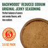 5 3.6 Packet Packet LEM Products Backwoods Reduced Sodium Original Jerky Seasoning, Ideal for Wild Game and Domestic