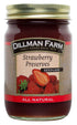 Dillman Farm All Natural Seedless Strawberry Preserves - Gluten-Free, Non-GMO, Vegan, Kosher,