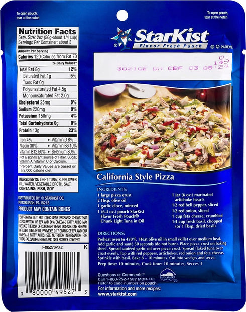 Chunk Light Tuna - StarKist Seafood Delight