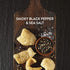 2-Ounce (Pack 3) PORQ Artisanal Fried Pork Rinds, Smoky Black Pepper & Sea Salt with Smoke Flavor Added, Gluten Free