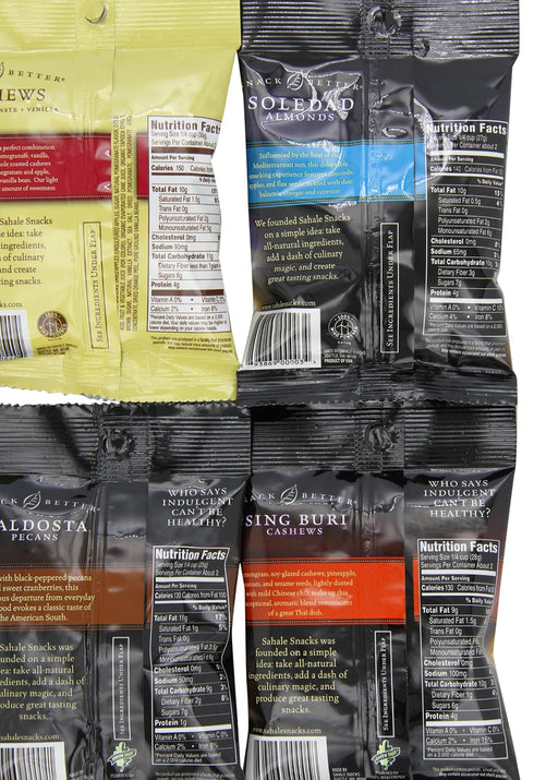 Pack, 4 2-Ounce (Pack 12) Sahale Snacks Variety Flavors, Pouch