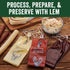 LEM Products Clear Smoked Collagen Casings, 19mm, 2-Pack, Edible Sausage Casings, Stuffs 16 Pounds