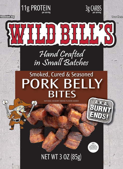 Wild Bill’s Pork Belly Bites, 3 Ounce Pack, 3 Count