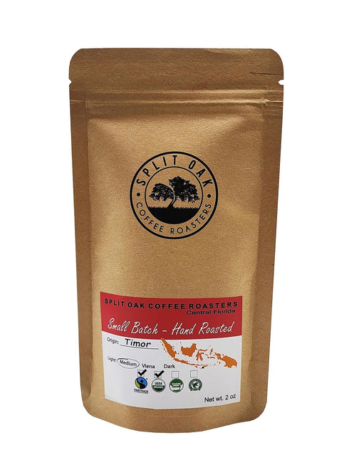 Pack 9 2oz Split Oak Coffee Roasters Gourmet Gift Box Whole Bean Variety Gift Box, Medium Roast Coffees from Around the