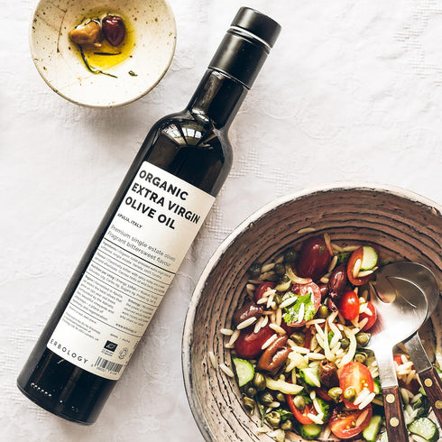 17 oz 742 0.15% 100% Erbology Organic Extra Virgin Olive Oil fl - Early Harvest - mg/kg Polyphenols - Free Acidity