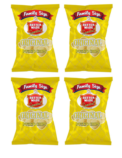 Better Made Special Potato Chips Four Pack (4) x Family Size Bags