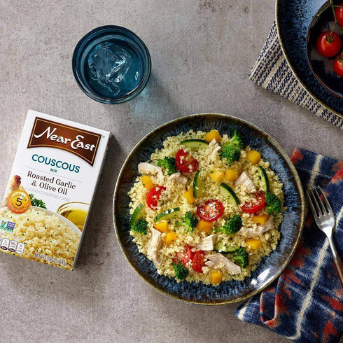 5.8 Oz, Pack 12 Near East Couscous Mix, Roasted Garlic & Olive Oil