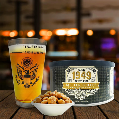 The 1949 Nut Co. 20 oz., Butter Toffee Candied Virginia Style Peanuts | Oil Roasted Fried with a Unique Crispy Crunch