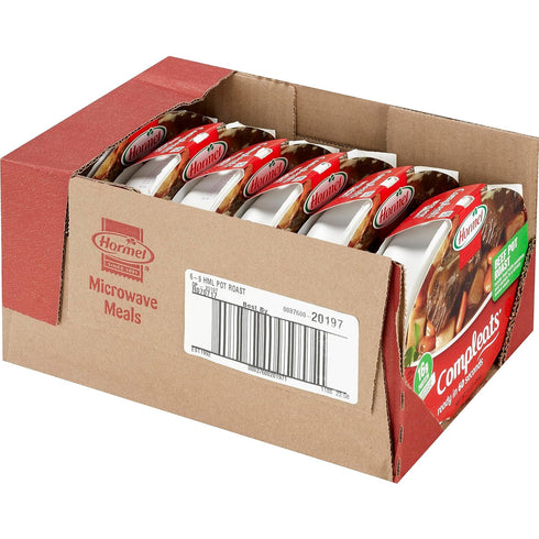 9 (Pack 6) HORMEL COMPLEATS Beef Pot Roast Microwave Tray, Ounces