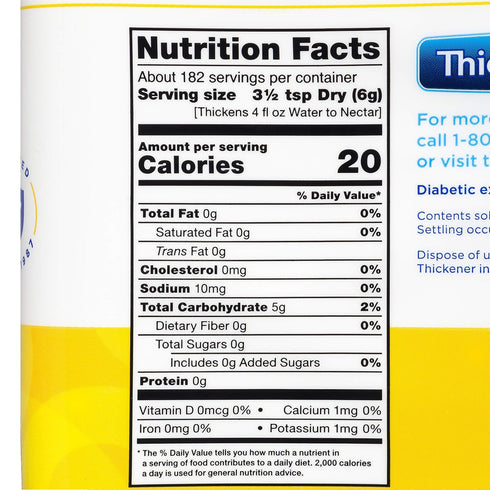 36 oz (Pack 2) Thick-It Original Food & Beverage Thickener, Flavorless Powder for Dysphagia (IDDSI), Digestible