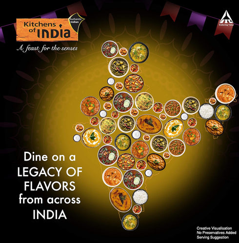 10-Ounce (Pack 6) Kitchens Of India Ready To Eat Yellow Dal Tadka, Split Lentil Curry, Boxes
