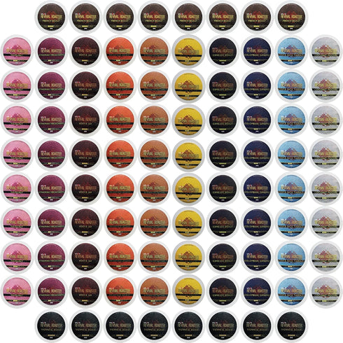 InfuSio Coffee Pods Variety Pack 96 Count, 12 Crafted Medium & Dark