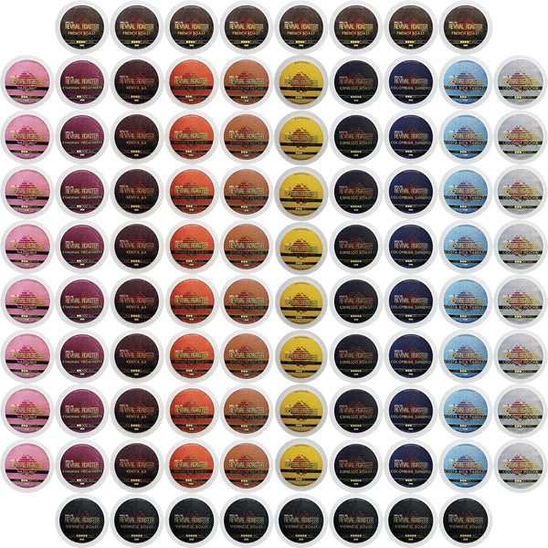 InfuSio Coffee Pods Variety Pack 96 Count, 12 Crafted Medium & Dark