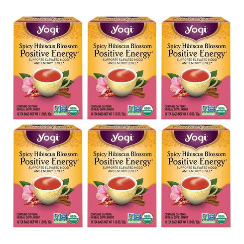 Yogi Tea Spicy Hibiscus Blossom Positive Energy Tea - 16 Tea Bags