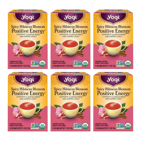 Yogi Tea Spicy Hibiscus Blossom Positive Energy Tea - 16 Tea Bags