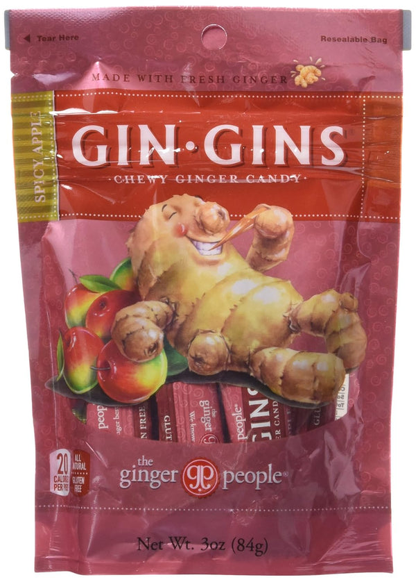 The Ginger People Chews, Apple Spicy, 3 Ounce