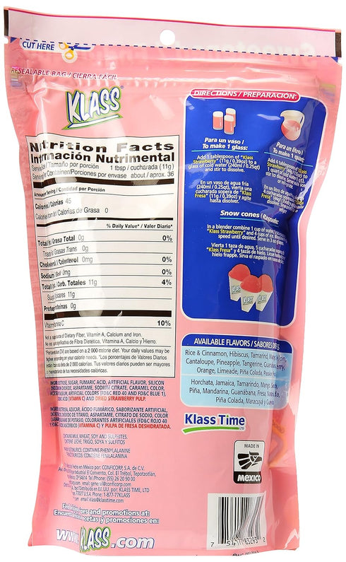 Klass Strawberry Drink Mix - Refreshing Beverage