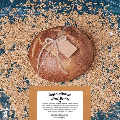 (4.8 lb) Be Still Farms Einkorn Farro Grain Organic - Einkorn Wheat Berries Bulk Whole Ancient Grains - Ideal for Soup
