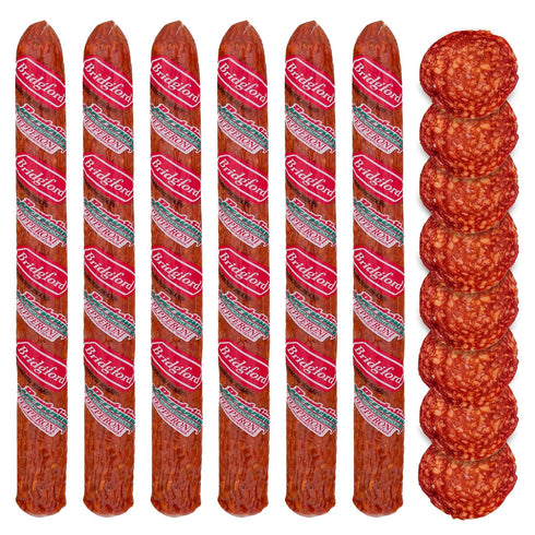 Bridgford Old World Pepperoni Stick 16 oz Pack of 6 - Naturally
