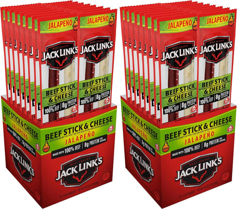 Jack Link's Jalapeno Beef & Cheese Combo,Spicy Snack Pack,Made with 100% Beef