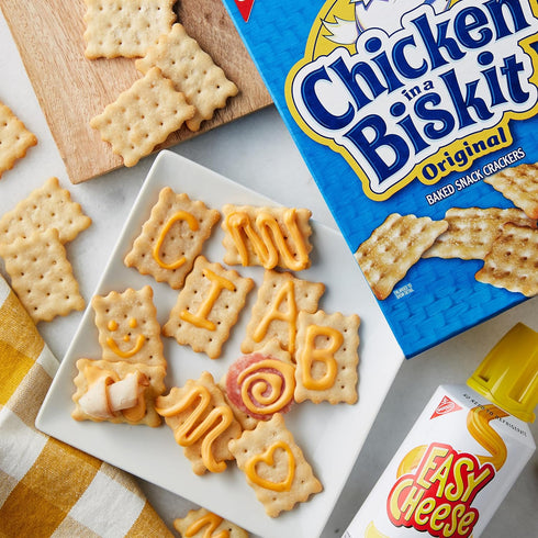 NABISCO 12 oz CHICKEN IN A BISKIT Original Baked Snack Crackers, Lunch Snacks, Family Size
